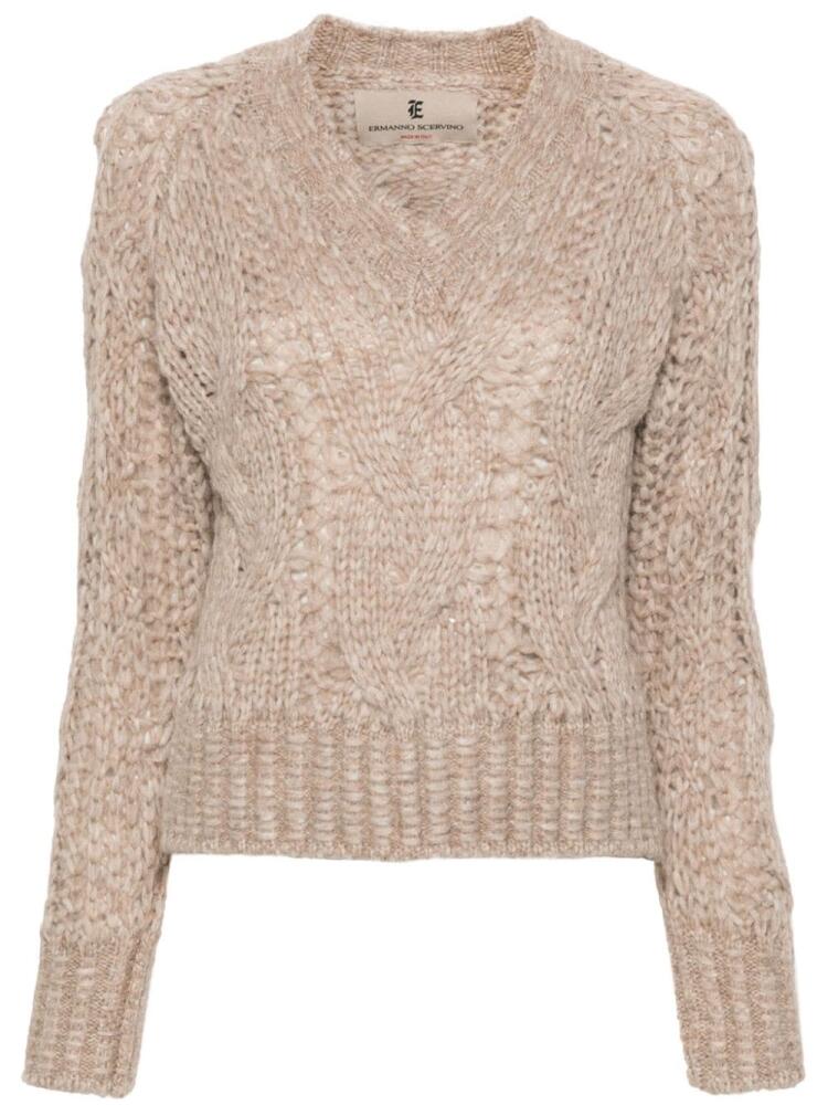 Ermanno Scervino cable-knit sweater - Neutrals Cover