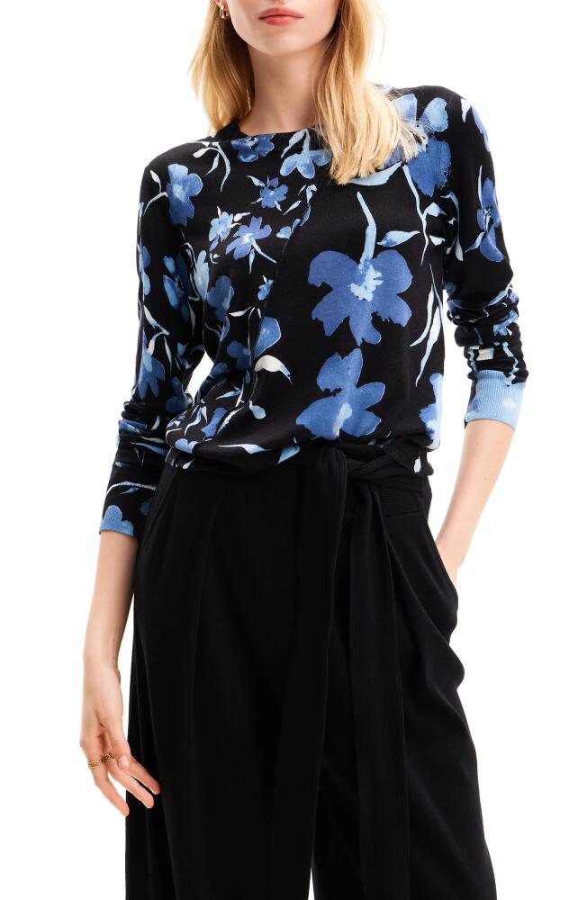 Desigual Patchwork Floral Pullover in Black Cover