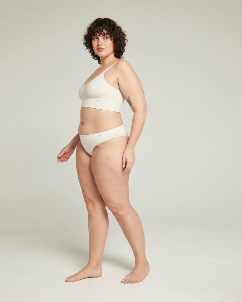 Nudea The TENCEL High Leg Brief in White Sand Cover