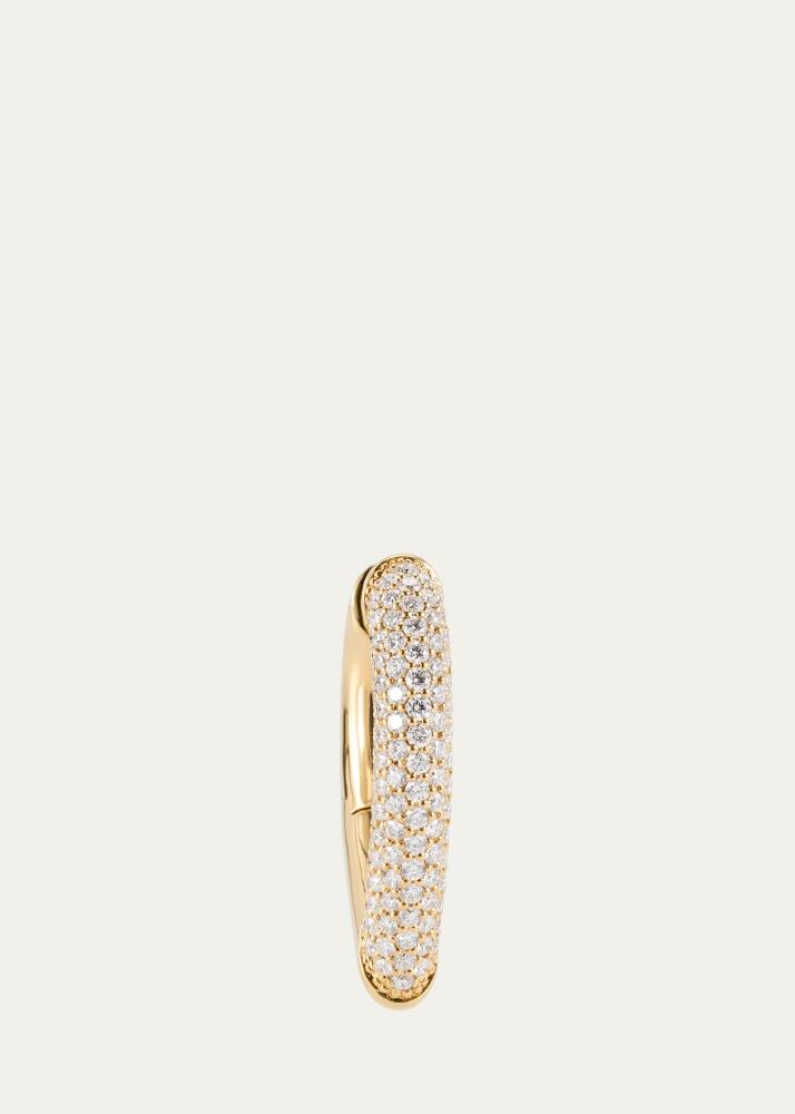 ENGELBERT The Drop Link Earrings, Medium, in Yellow Gold and White Diamonds Cover