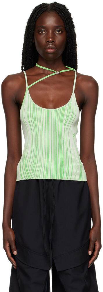 Paris Georgia Green Asymmetric Tank Top Cover