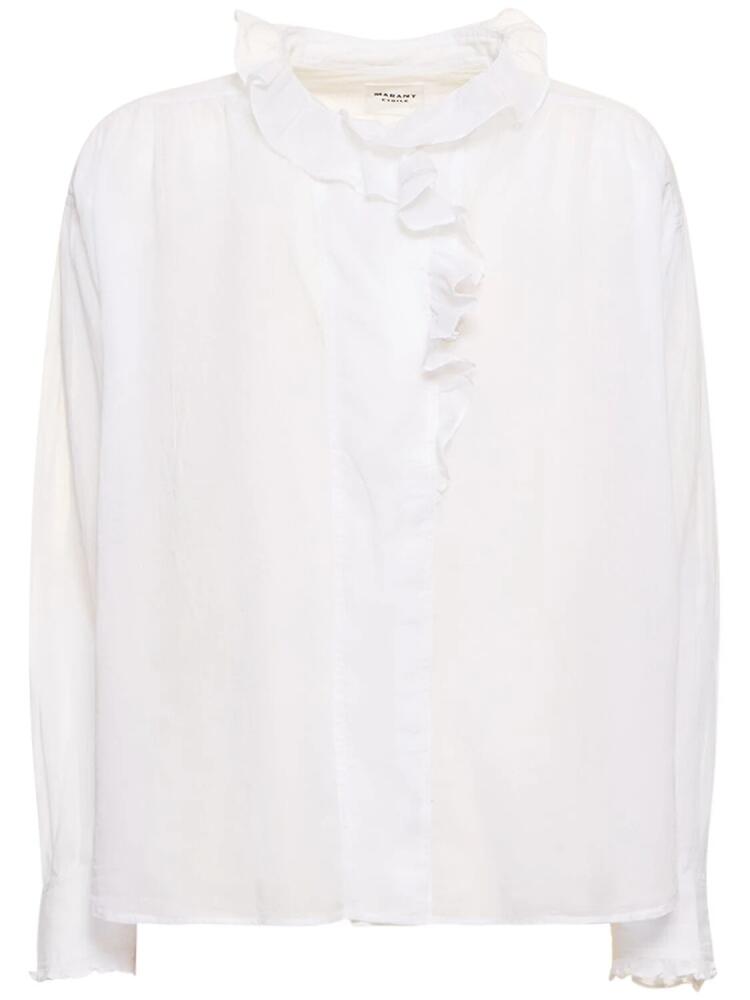 MARANT ETOILE Pamias Ruffled Cotton Shirt Cover