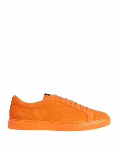 Dunhill Man Sneakers Orange Leather Cover