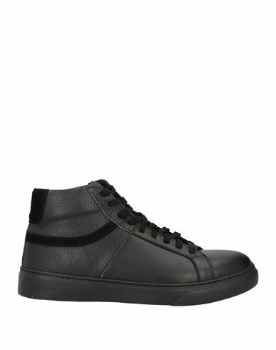 Baldinini Man Sneakers Black Calfskin Cover