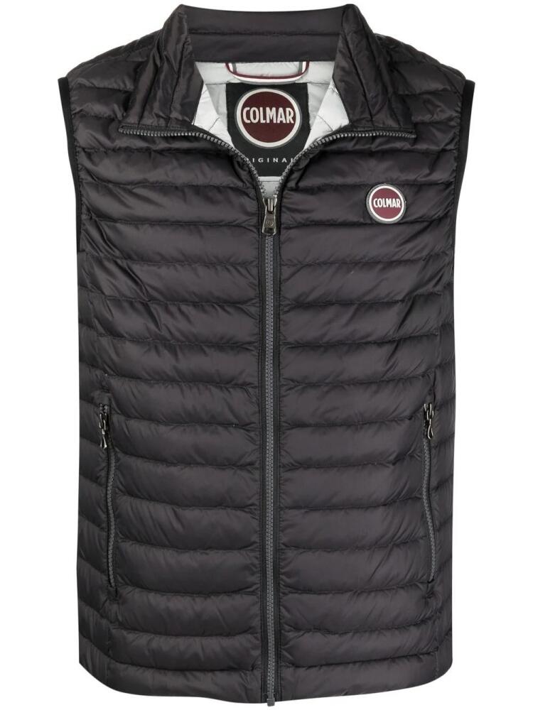 Colmar logo-patch quilted gilet - Black Cover