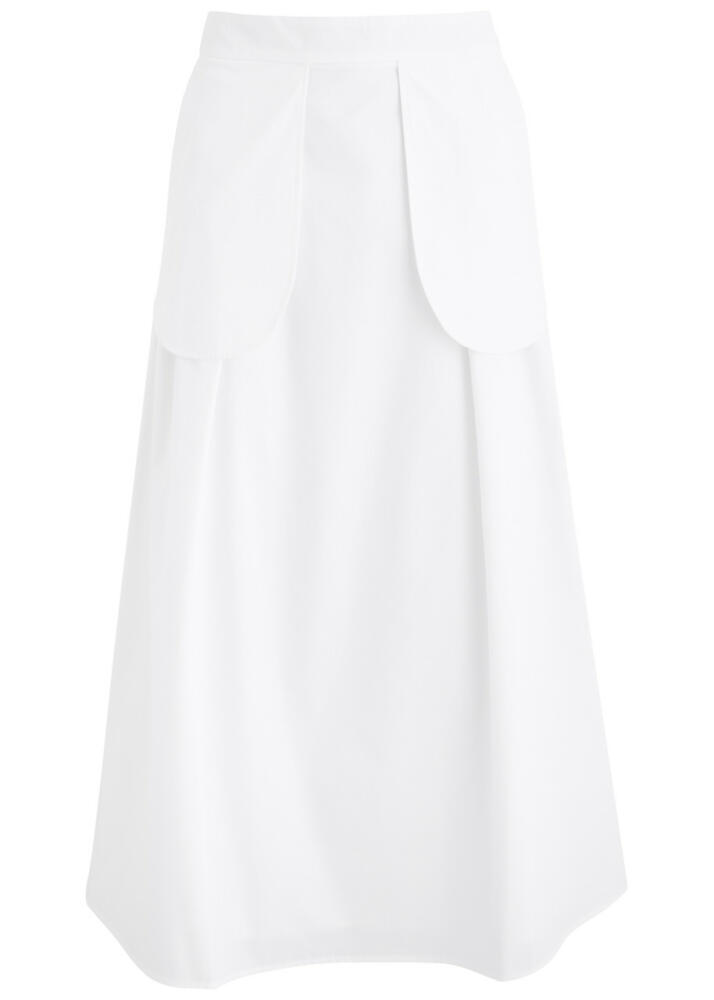 Rohe Cotton-poplin Midi Skirt - White Cover