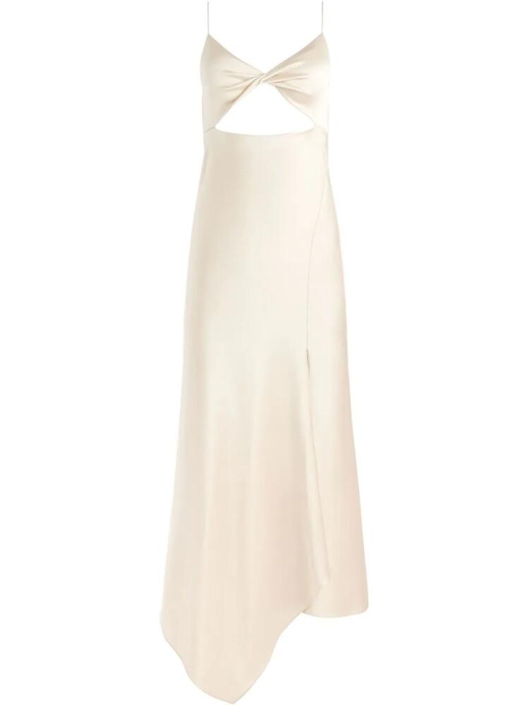 alice + olivia Harmony twist midi dress - Neutrals Cover