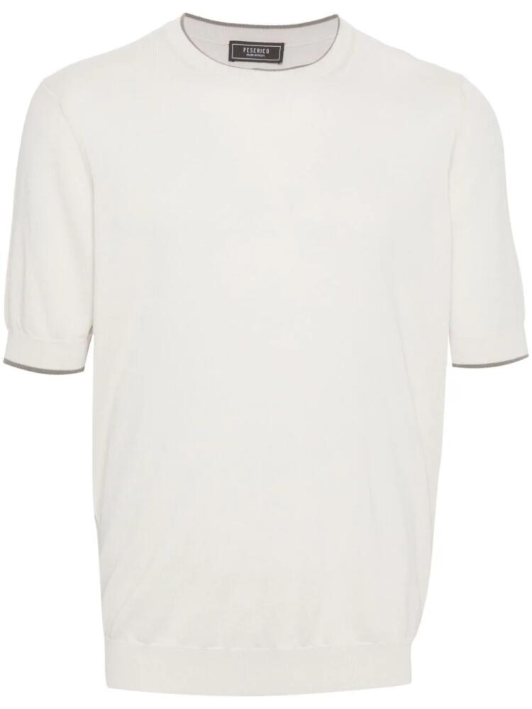 Peserico short-sleeve cotton jumper - Neutrals Cover