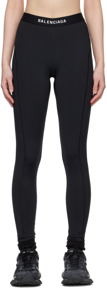 Balenciaga Black Athletic Leggings Cover