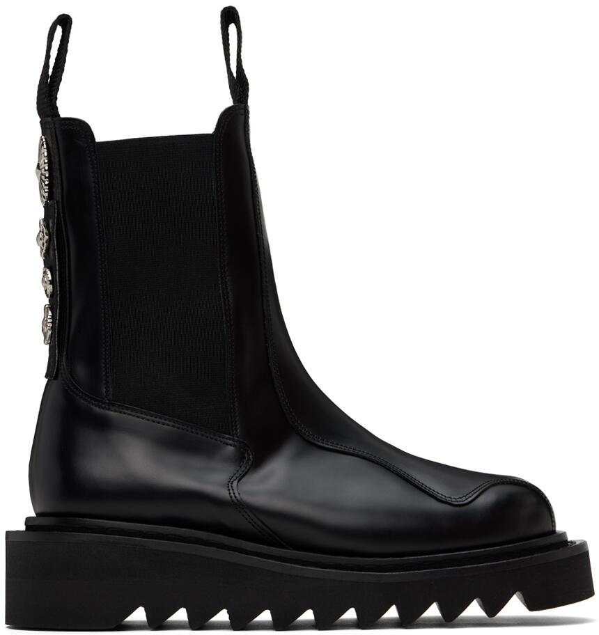 Toga Pulla SSENSE Exclusive Black Chelsea Boots Cover