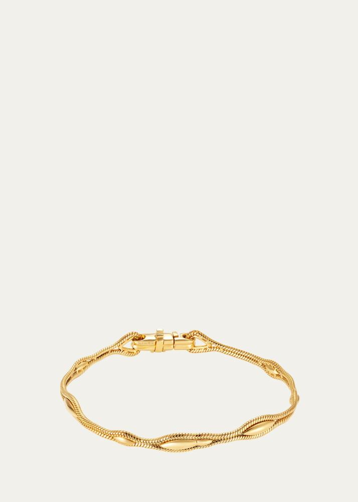 Fernando Jorge 18K Yellow Gold Fluid Thick Bracelet Cover