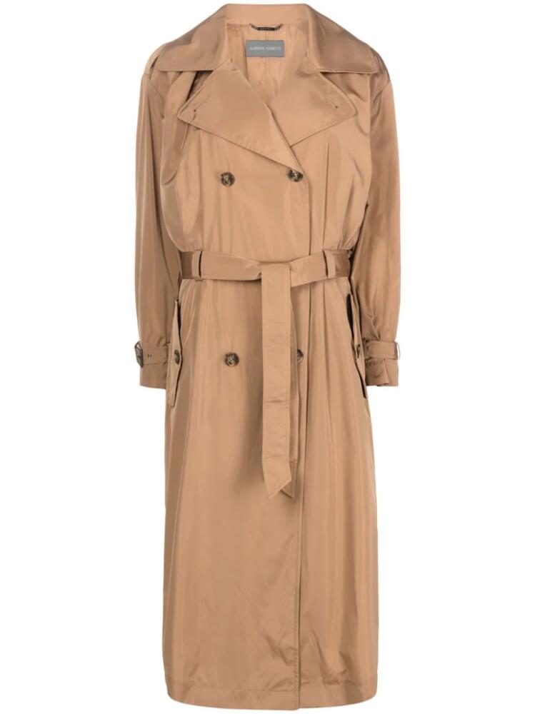 Alberta Ferretti double-breasted trench coat - Brown Cover