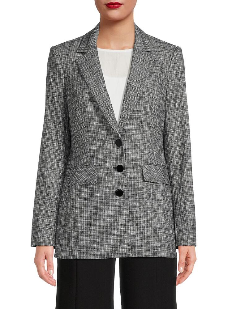 Karl Lagerfeld Paris Women's Single Breasted Blazer - Black Cover