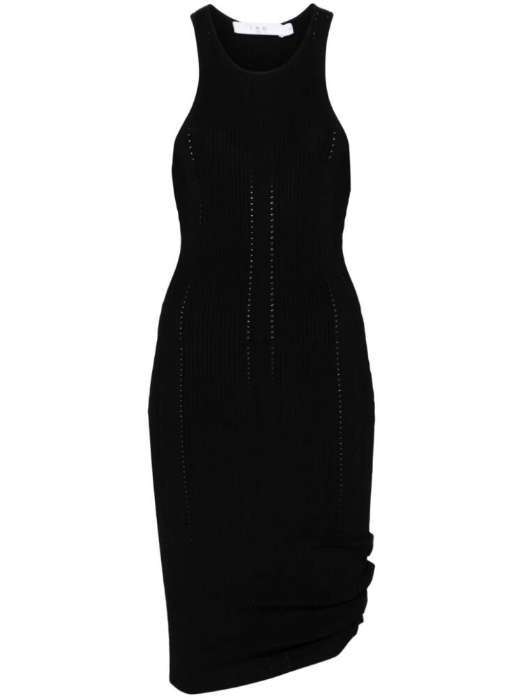 IRO Debbie fine-ribbed midi dress - Black Cover