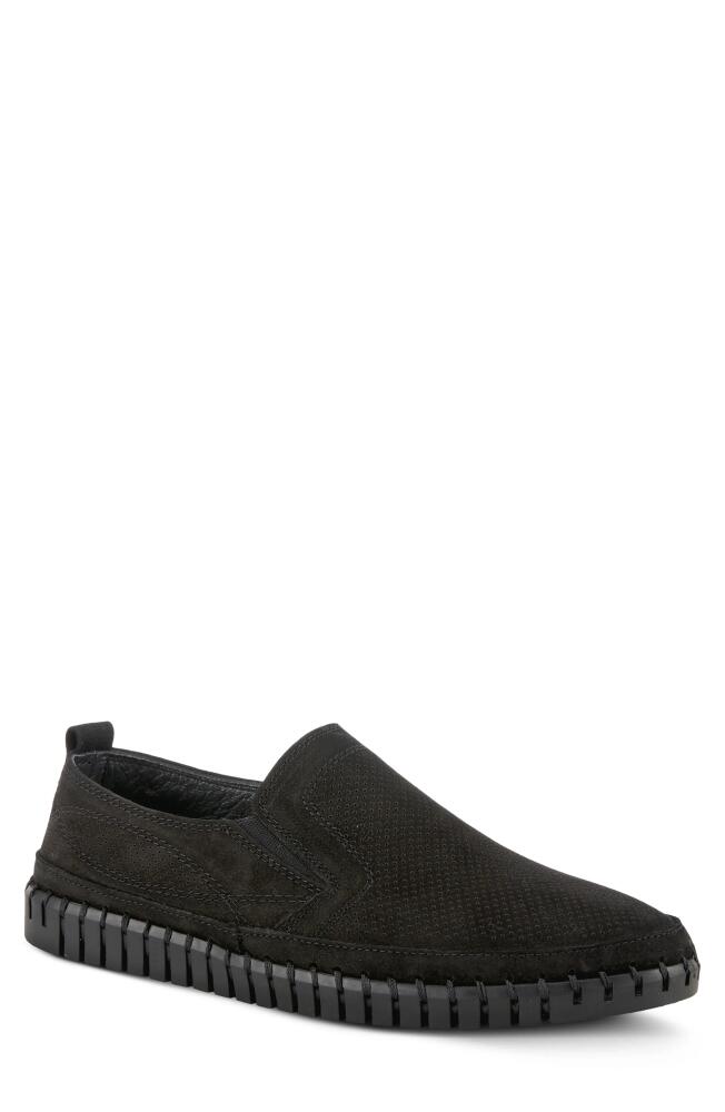 Spring Step Mateo Slip-On Sneaker in Black Nubuck Cover