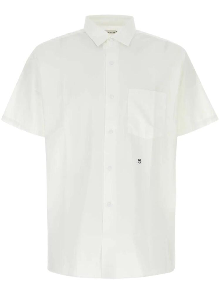 Nanamica embroidered-logo button-up shirt - White Cover