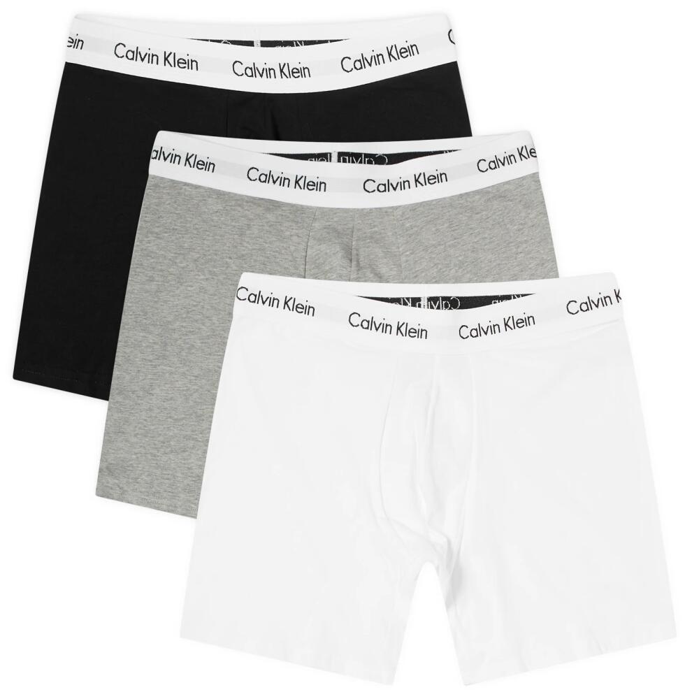 Calvin Klein Men's CK Underwear Boxer Brief - 3 Pack in Black/White/Grey Cover