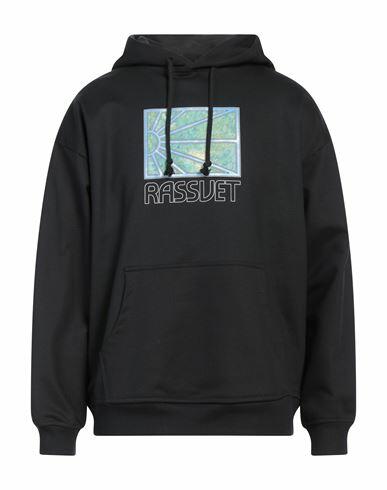 Rassvet Man Sweatshirt Black Cotton Cover