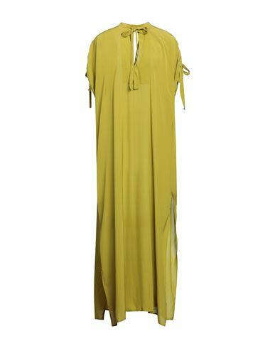 Fisico Woman Maxi dress Acid green Viscose Cover