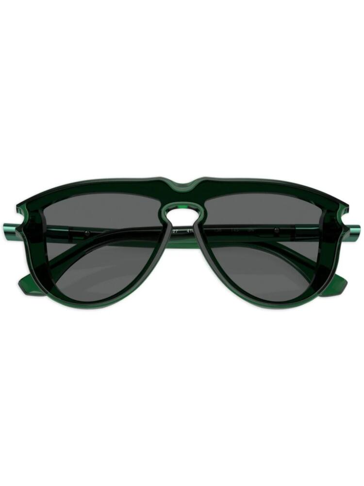 Burberry Eyewear transparent-design pilot-frame sunglasses - Green Cover