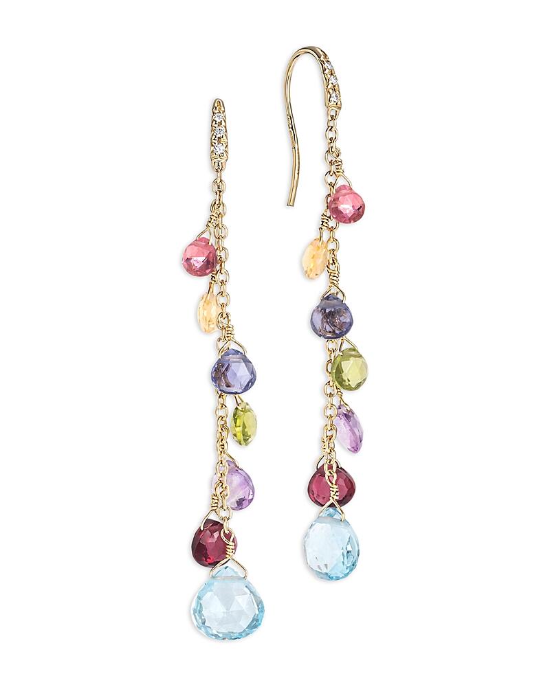 Marco Bicego 18K Yellow Gold Paradise Mixed Gemstone Drop Earrings Cover