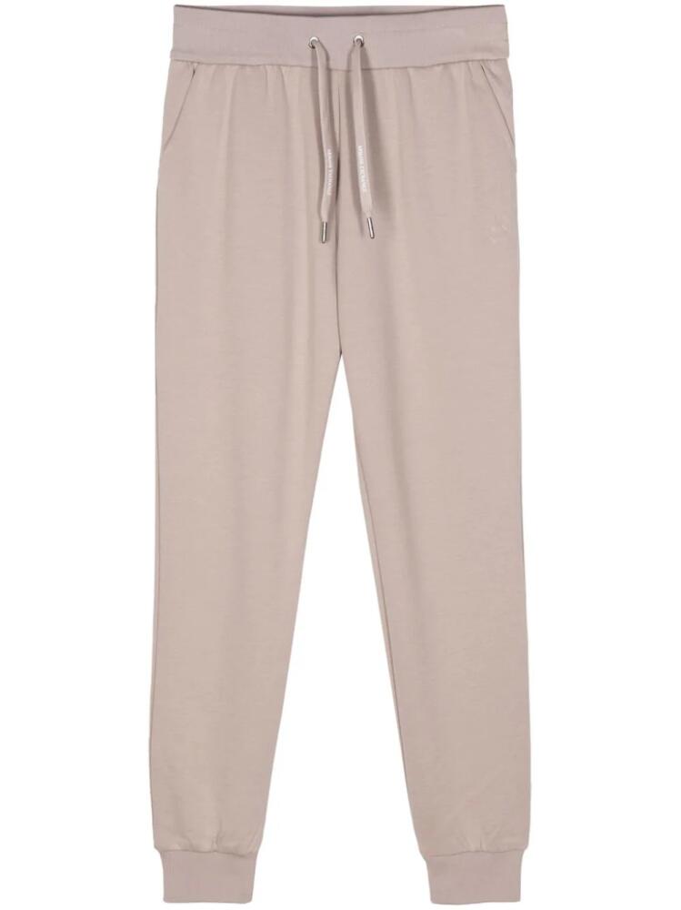 Armani Exchange raised-logo track pants - Neutrals Cover