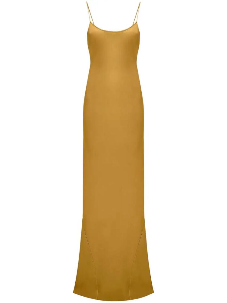 Victoria Beckham low-back maxi dress - Yellow Cover