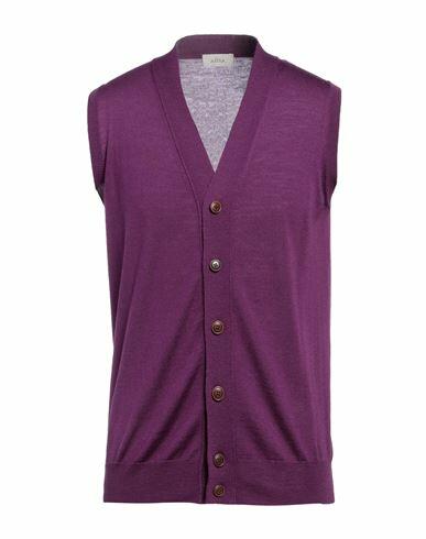 Altea Man Cardigan Light purple Virgin Wool Cover