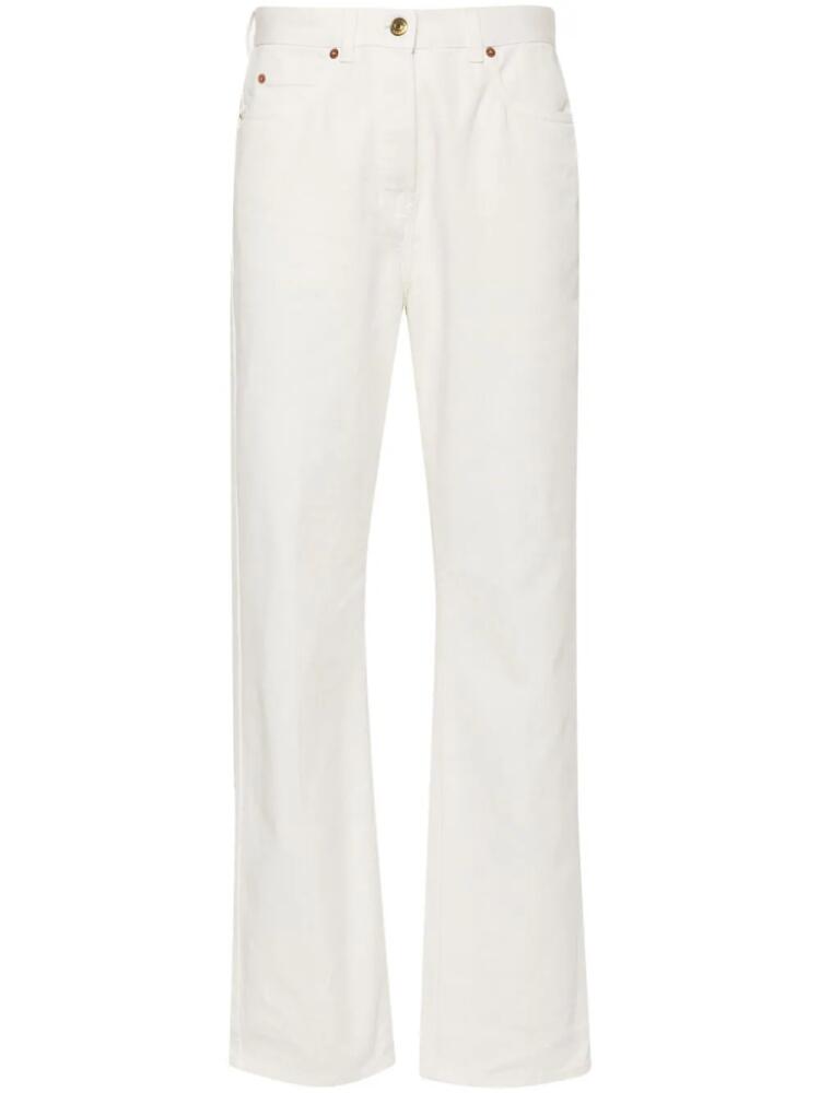 Gucci Horsebit high-waist straight-leg jeans - Neutrals Cover