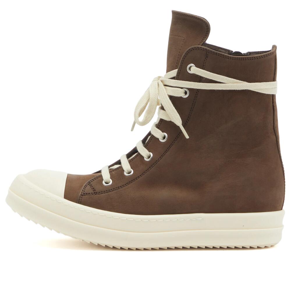 Rick Owens Women's Hi Top Sneakers in Saddle/Milk Cover