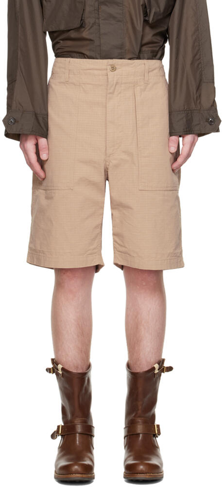 Engineered Garments Beige Fatigue Shorts Cover