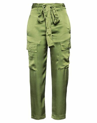 Brand Unique Woman Pants Green Viscose Cover