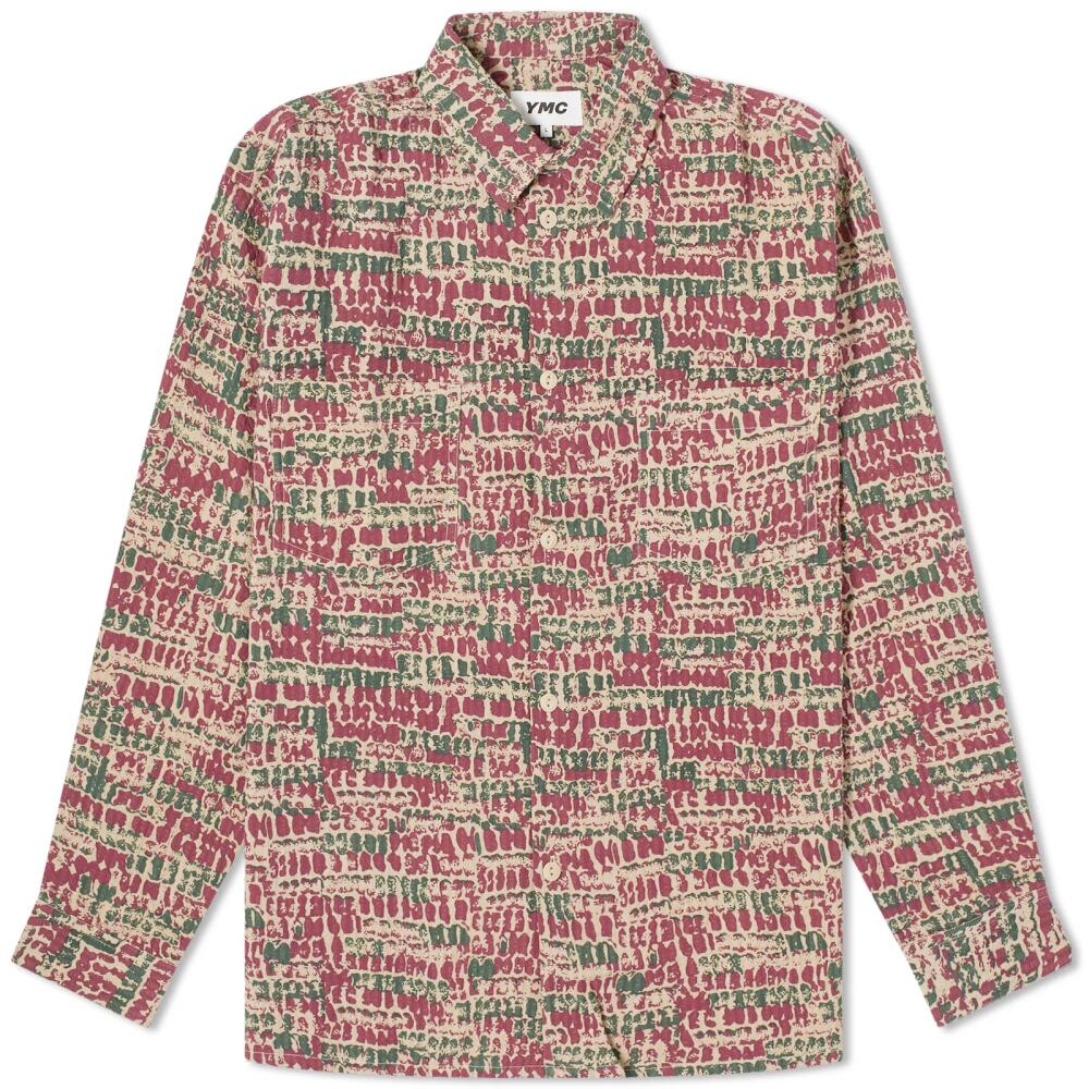 YMC Men's Mitchum Long Sleeve Shirt in Multi Cover