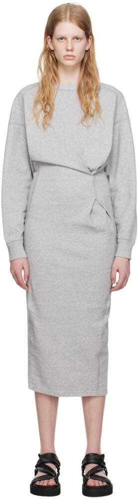 Isabel Marant Etoile Gray Meg Midi Dress Cover