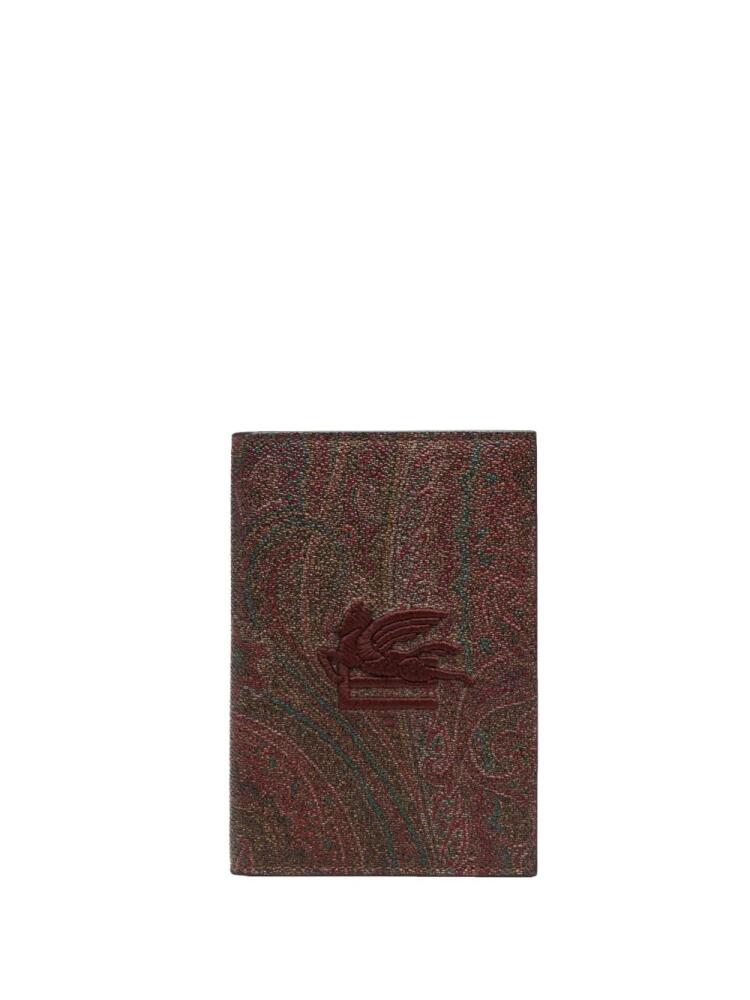 ETRO paisley-print jacquard wallet - Red Cover