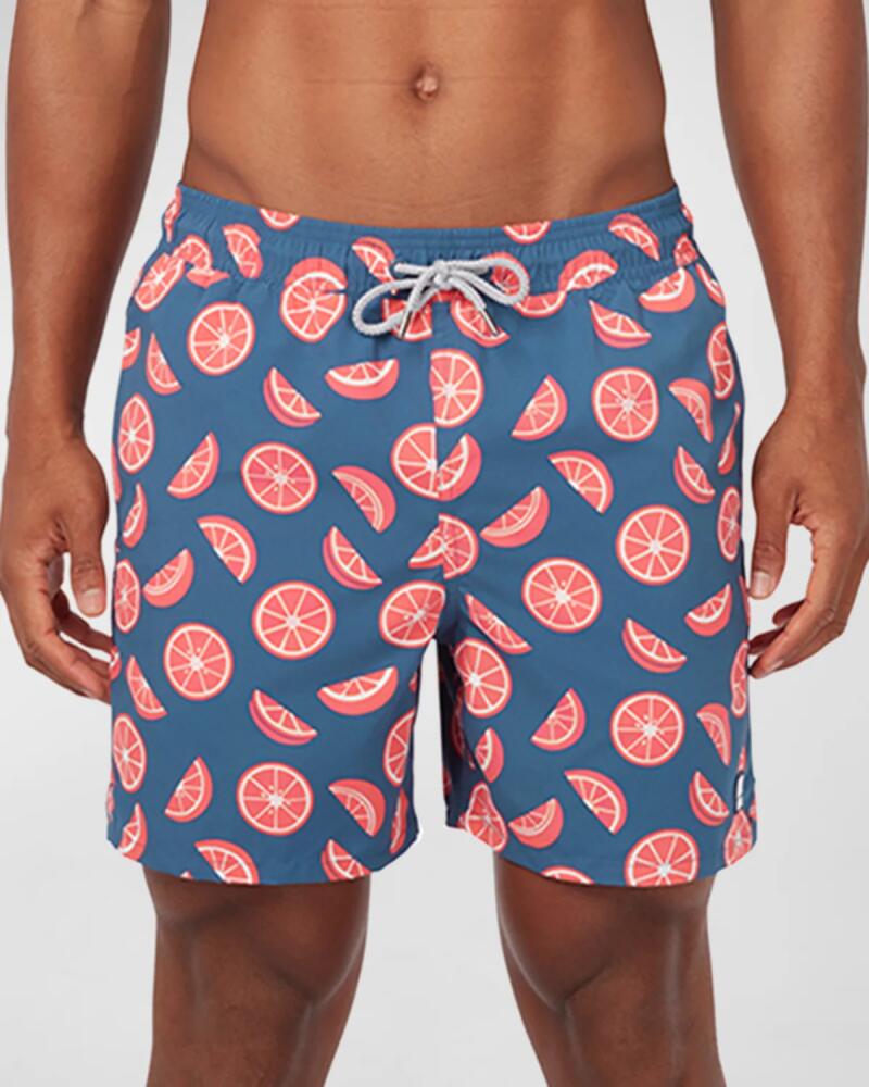 Tom & Teddy Men's Citrus-Print Swim Shorts Cover