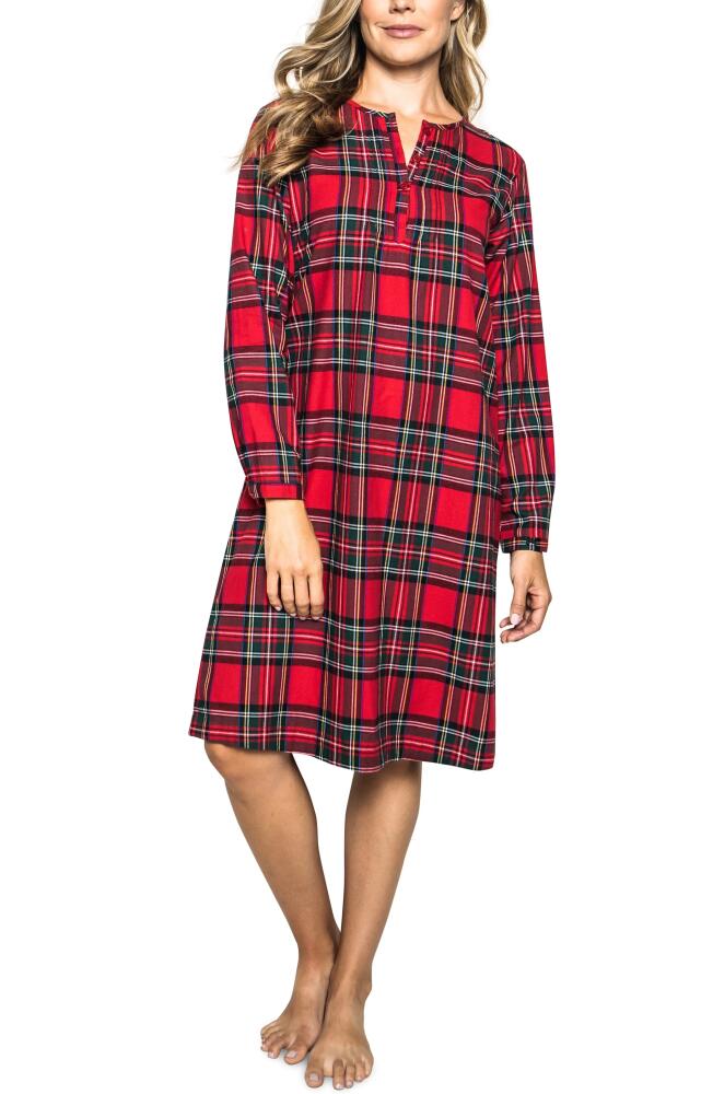 Petite Plume Imperial Tartan Cotton Nightgown in Red Cover