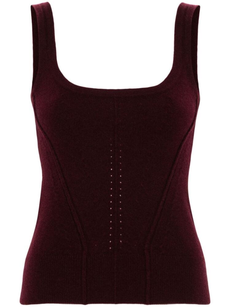 Ermanno Scervino ribbed-knit tank top - Red Cover