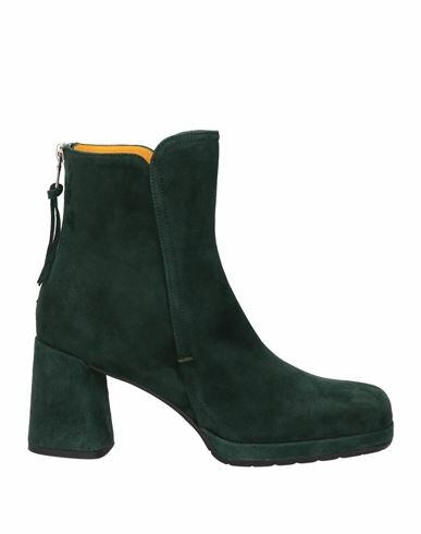 Mara Bini Woman Ankle boots Deep jade Leather Cover