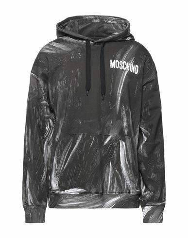 Moschino Man Sweatshirt Steel grey Cotton Cover