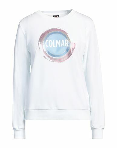 Colmar Woman Sweatshirt White Cotton, Polyester Cover