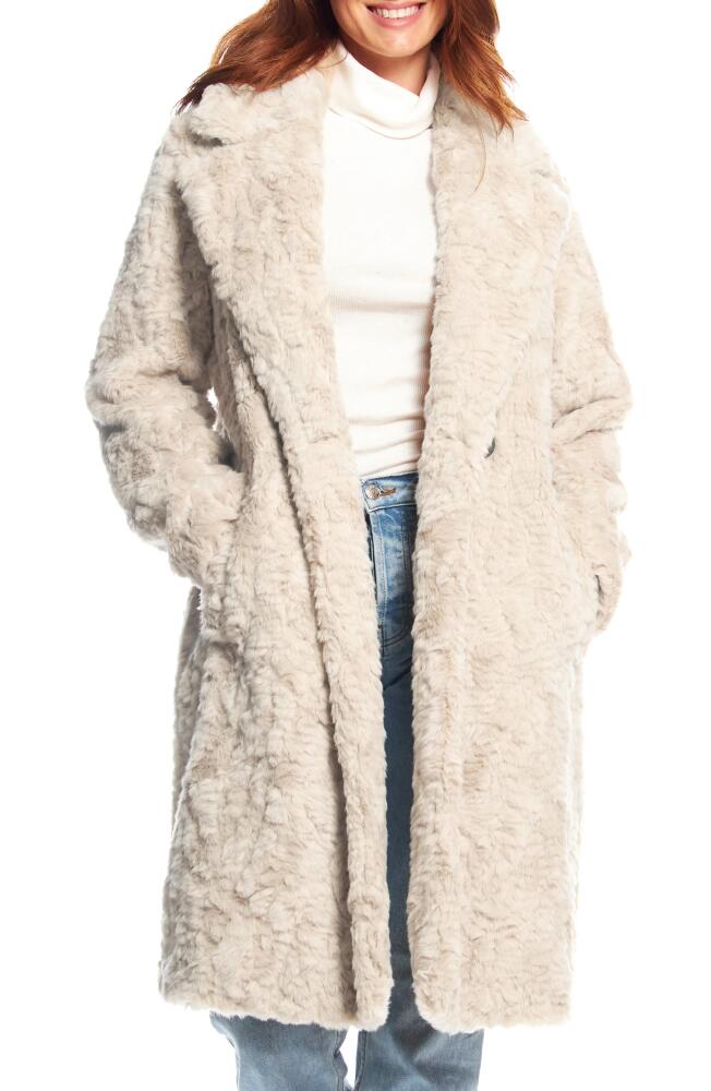 DONNA SALYERS FABULOUS FURS Everywhere Faux Fur Coat in Vintage Persian Lamb Cover