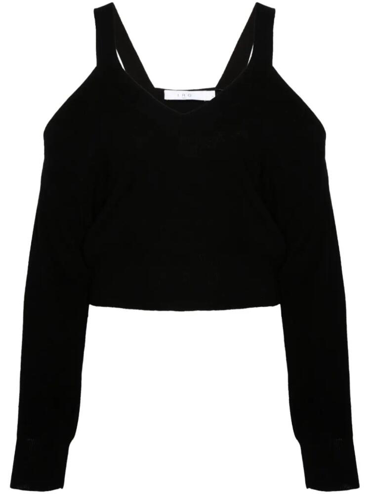 IRO Mahala cold-shoulder jumper - Black Cover