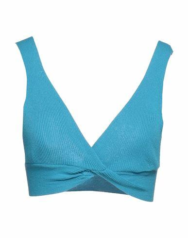 Soallure Woman Top Azure Viscose, PBT - Polybutylene terephthalate Cover