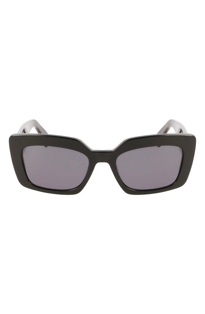 Lanvin Mother & Child 55mm Rectangular Sunglasses in Black Cover