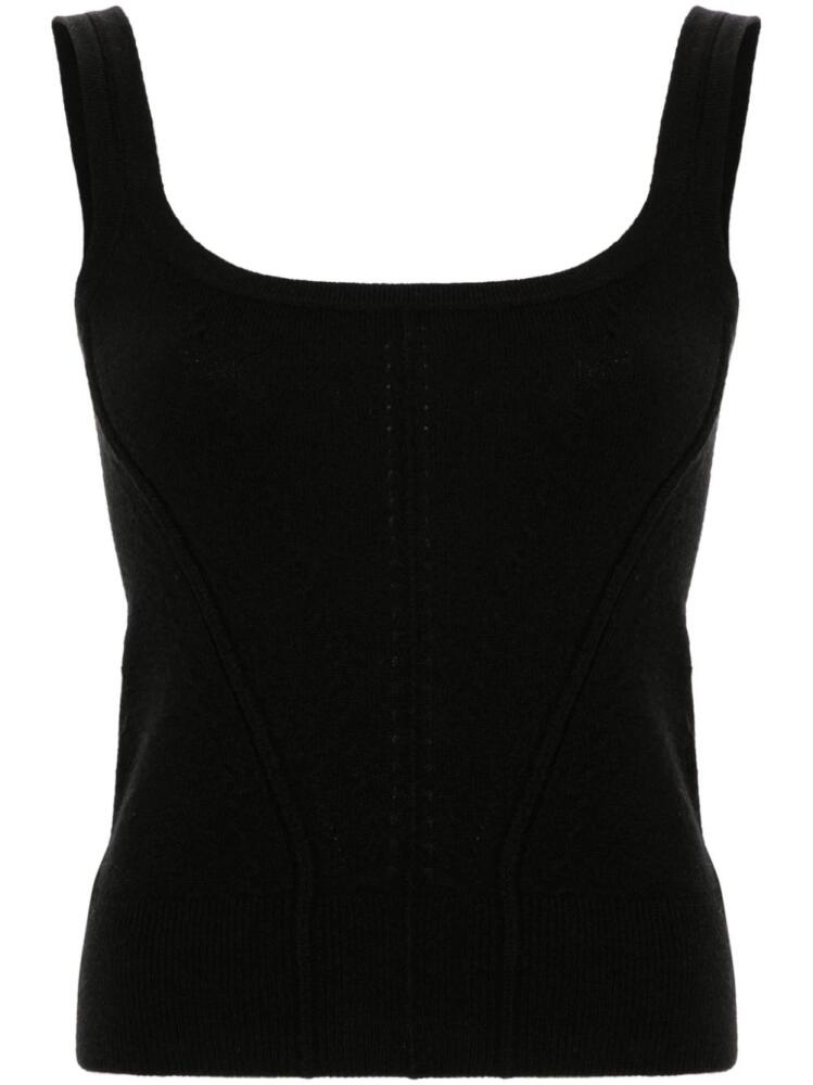 Ermanno Scervino ribbed-knit tank top - Black Cover