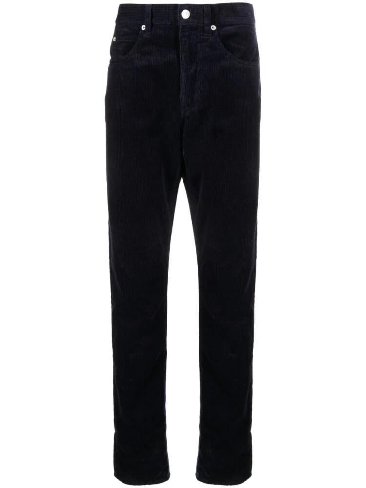 MARANT straight-leg corduroy trousers - Blue Cover