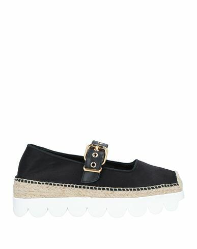 Marni Woman Espadrilles Black Soft Leather, Textile fibers Cover