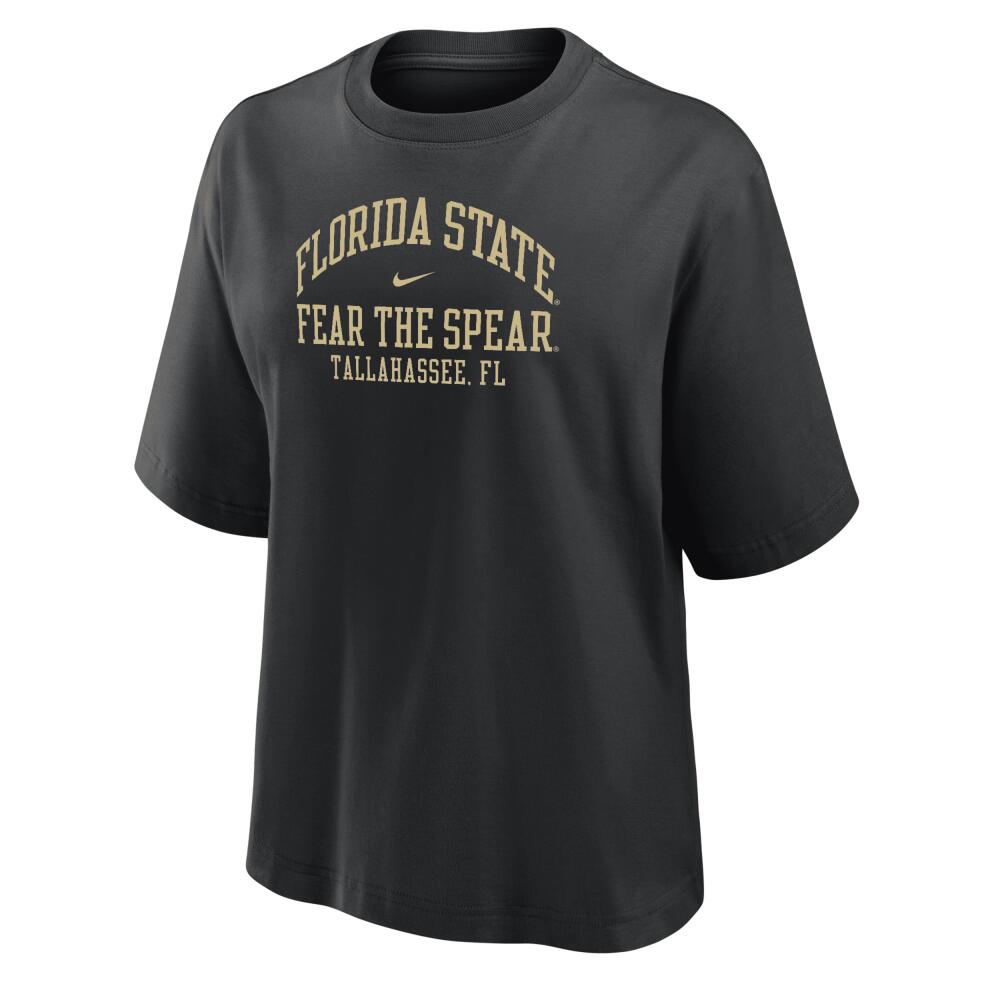 Florida State Nike Women's College Boxy T-Shirt in Black Cover