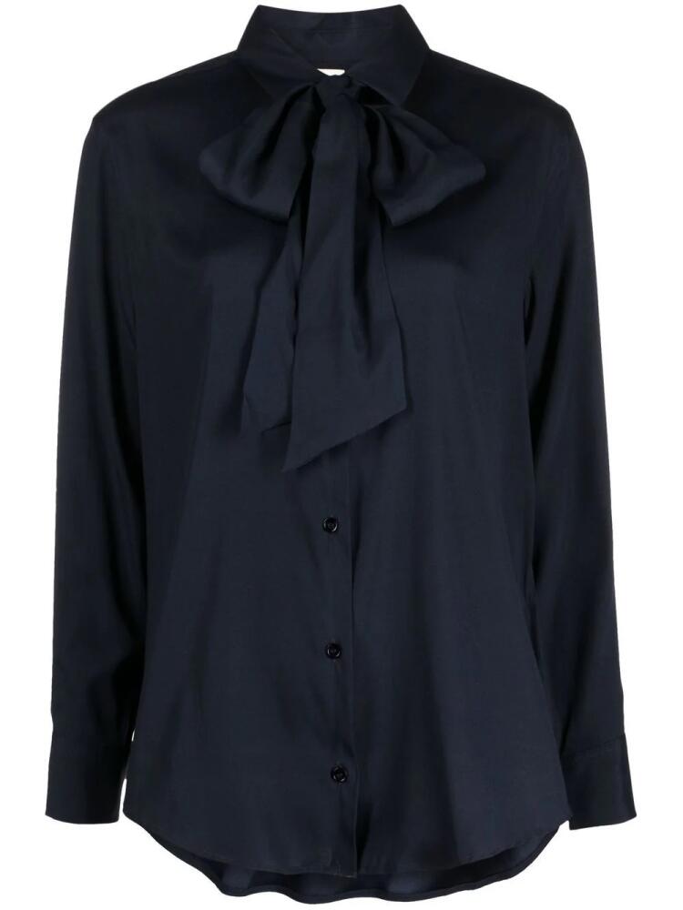 PAULA buttoned long-sleeved shirt - Blue Cover